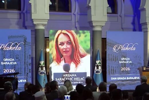 Arijani Saračević-Helać dodijeljena Plaketa Grada Sarajeva