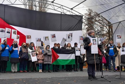 Protestni skup za novinare Palestine i Libana: Govor Edine Kamenice