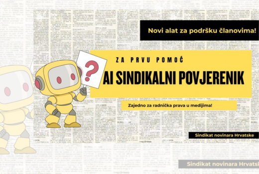 Sindikat novinara Hrvatske uveo AI povjerenika