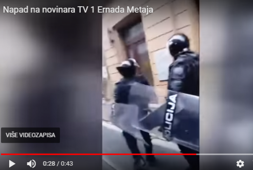 Sarajevo: Policija napala urednika i novinara TV 1