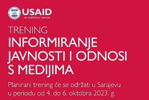 Trening: Informiranje javnosti i odnosi s medijima