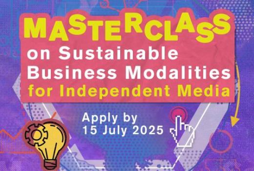 Masterclass: Održivi poslovni modeli za nezavisne medije