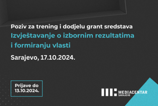 Trening o etičnom i profesionalnom izvještavanju o izbornim rezultatima i formiranju vlasti