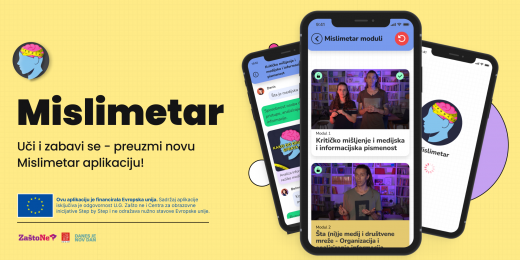 Mislimetar: Mobilna aplikacija za učenje o medijskoj pismenosti