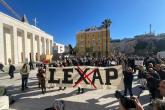 Protesti Hrvatskog novinarskog društva protiv Lex AP-a održani u Zagrebu i Splitu