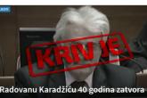 Visina kazne Radovanu Karadžiću prvi fokus medijskih izvještaja