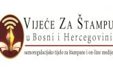 Apel Žalbene komisije Vijeća za štampu i online medije u BiH povodom početka predizborne kampanje